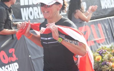 Renate bei der Ironman 70.3 WM in Port Elizabeth