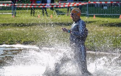 Gerald startete beim Neufeld Triathlon